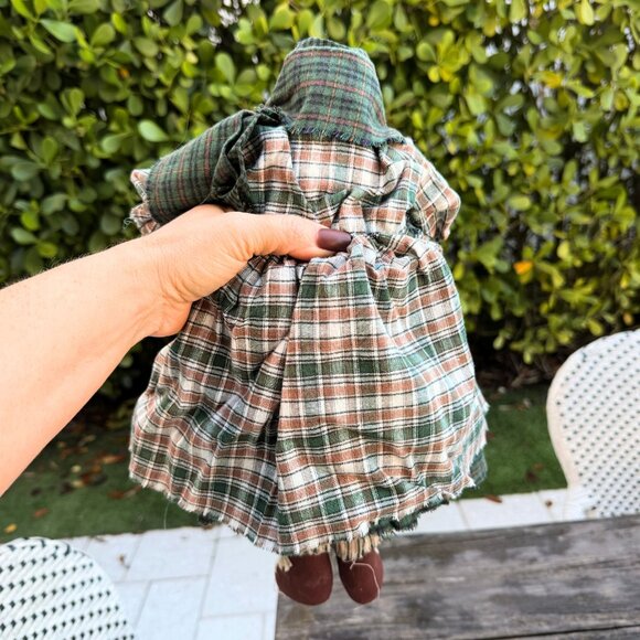 Vintage Handmade Primitive Winter Wendy Sew Pattern Christmas Snow Girl Snowman - Picture 9 of 11